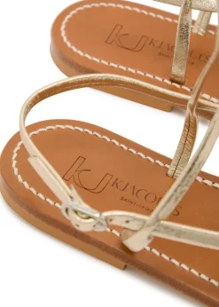 Abako metallic leather sandals