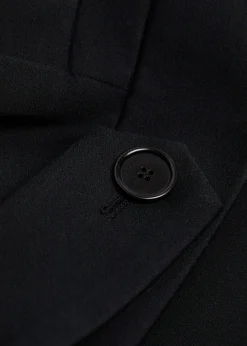 Abbe boxy stretch-crepe jacket