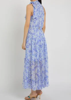 Abi floral-print chiffon maxi dress