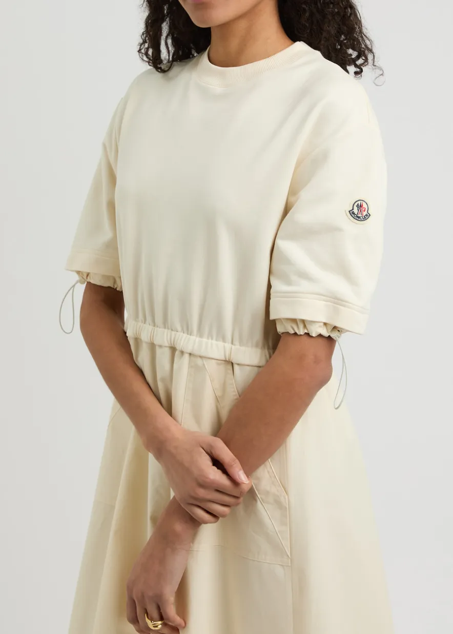 Abito cotton and woven midi dress