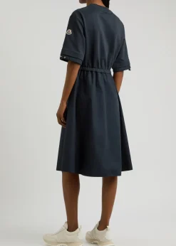 Abito cotton and woven midi dress