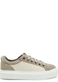 Ace chevron-knit suede sneakers