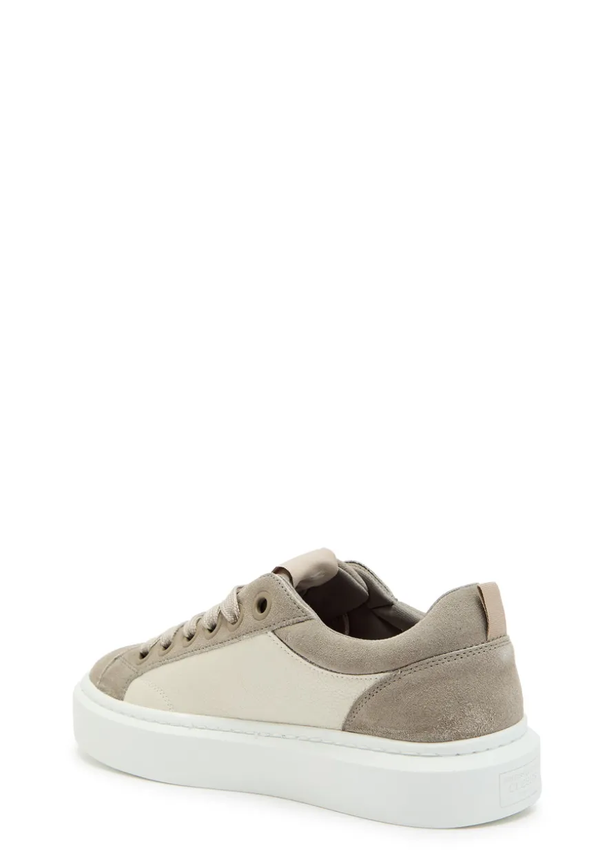 Ace chevron-knit suede sneakers