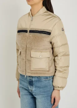 Achillee padded panelled nylon jacket