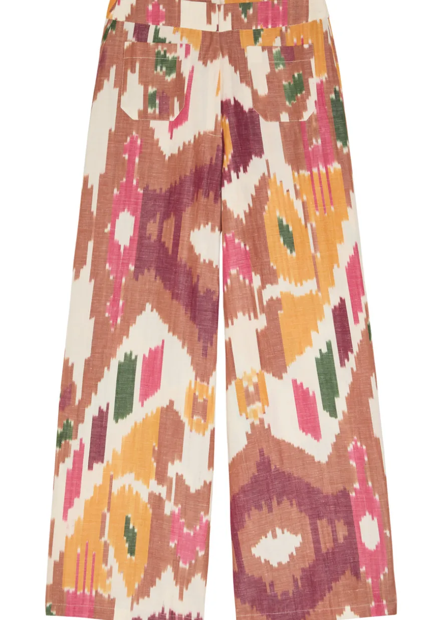 Adele printed wide-leg trousers