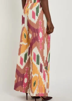 Adele printed wide-leg trousers