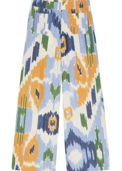 Adele printed wide-leg trousers
