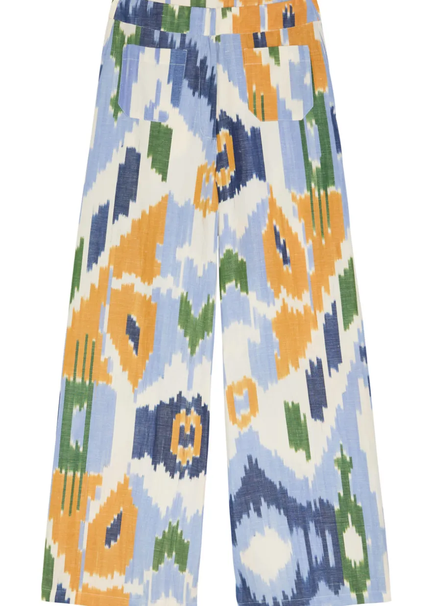 Adele printed wide-leg trousers