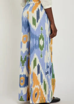 Adele printed wide-leg trousers