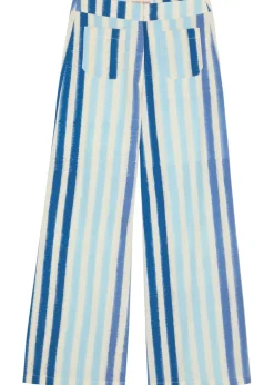 Adele striped wide-leg trousers