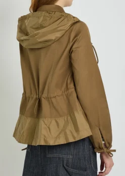 Adenium hooded woven jacket
