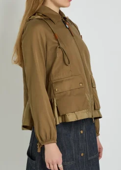 Adenium hooded woven jacket