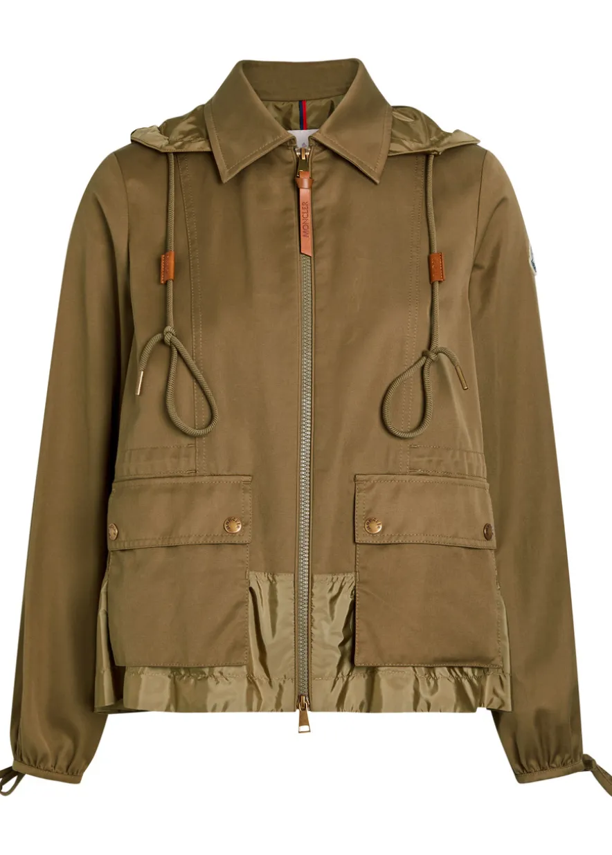 Adenium hooded woven jacket