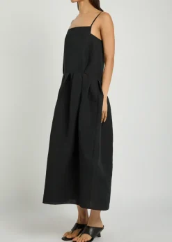 Adira silk and cotton-blend midi dress