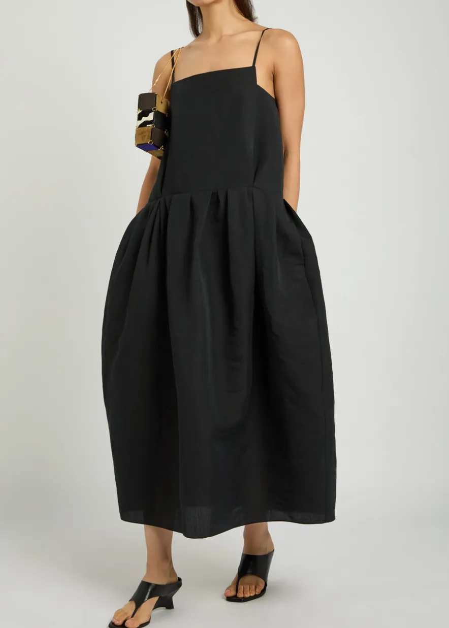 Adira silk and cotton-blend midi dress
