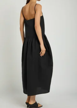 Adira silk and cotton-blend midi dress
