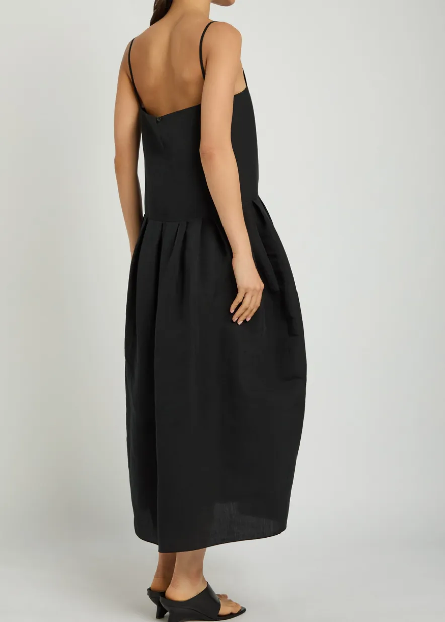Adira silk and cotton-blend midi dress