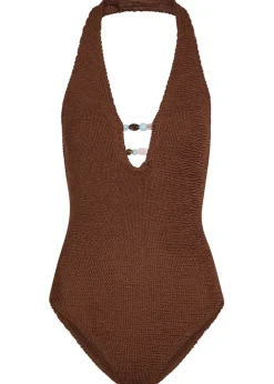 Adriana beaded crinkle swimsuit