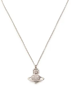 Agantha Bas Relief pavé necklace