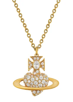 Agnatha bas relief pavé pendant necklace
