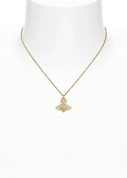 Agnatha bas relief pavé pendant necklace