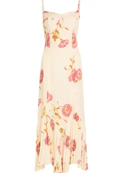 Aiko floral-print chiffon midi dress