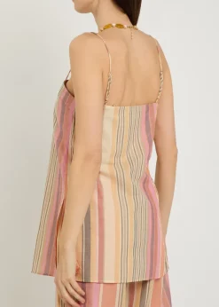 Aina striped cotton top