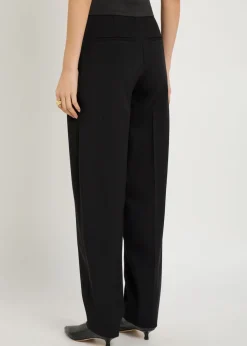 Aix tapered stretch-crepe trousers