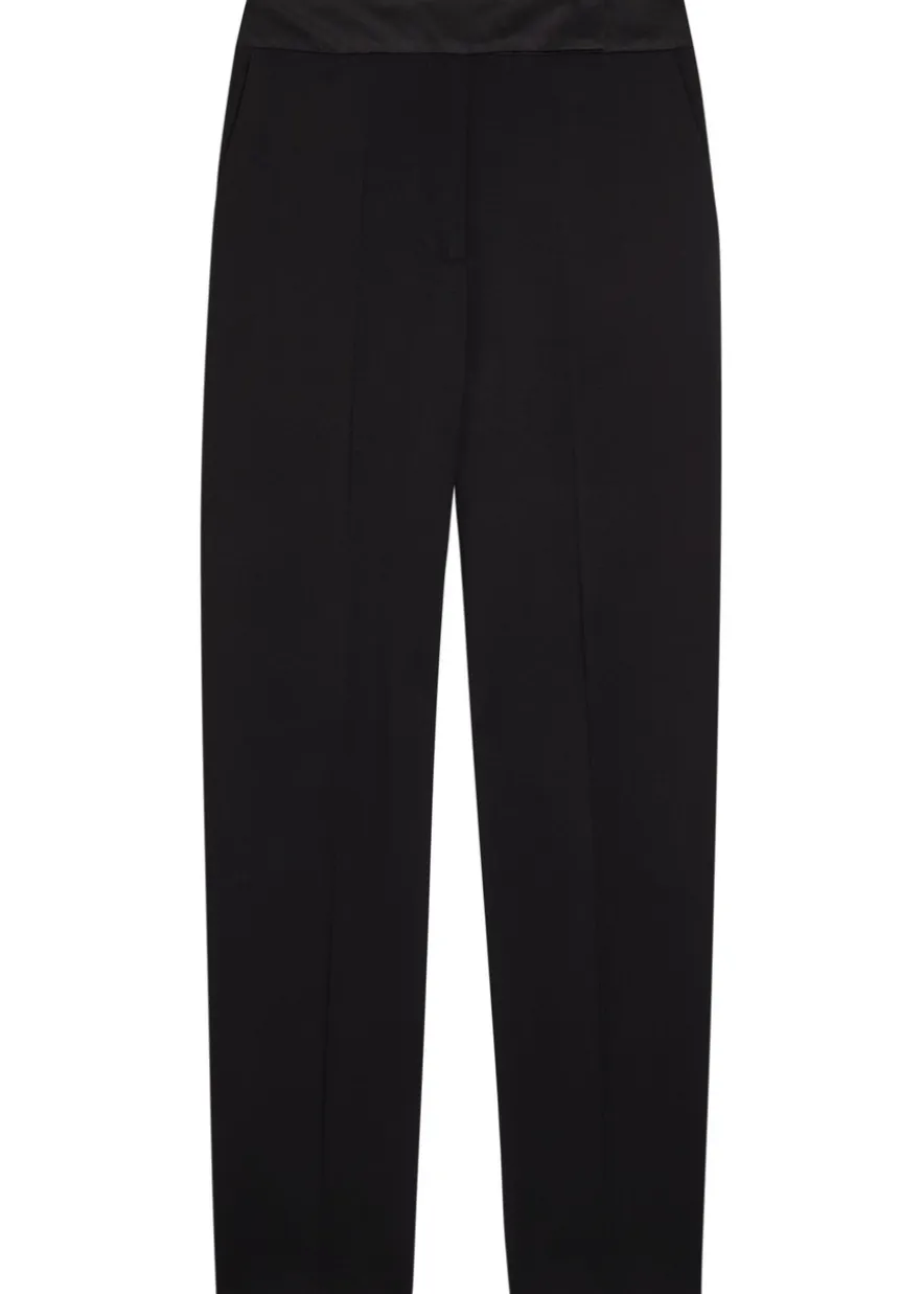 Aix tapered stretch-crepe trousers