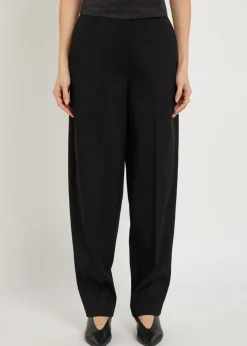 Aix tapered stretch-crepe trousers