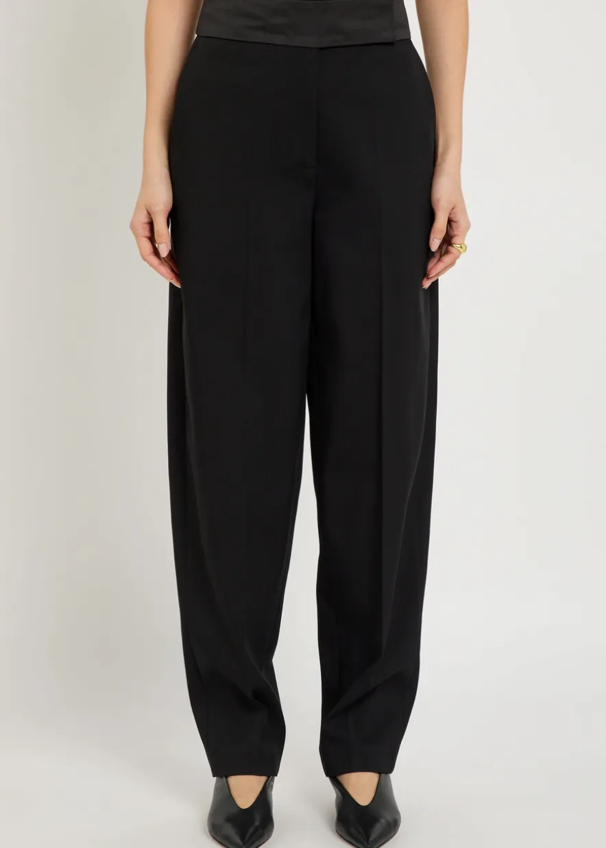 Aix tapered stretch-crepe trousers