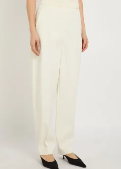Aix tapered stretch-crepe trousers