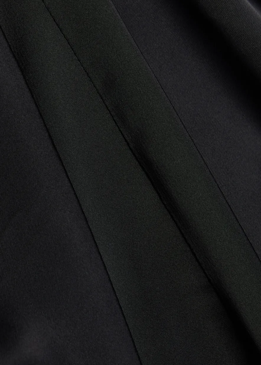 Aker low-back satin midi dress