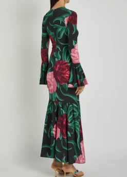 Alba floral-print stretch-jersey maxi dress