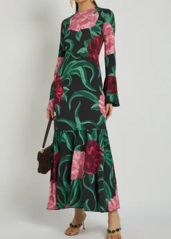 Alba floral-print stretch-jersey maxi dress