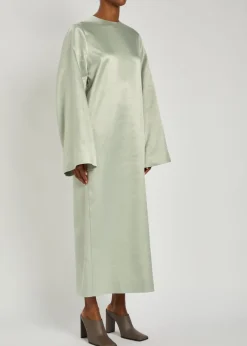 Alba satin midi dress