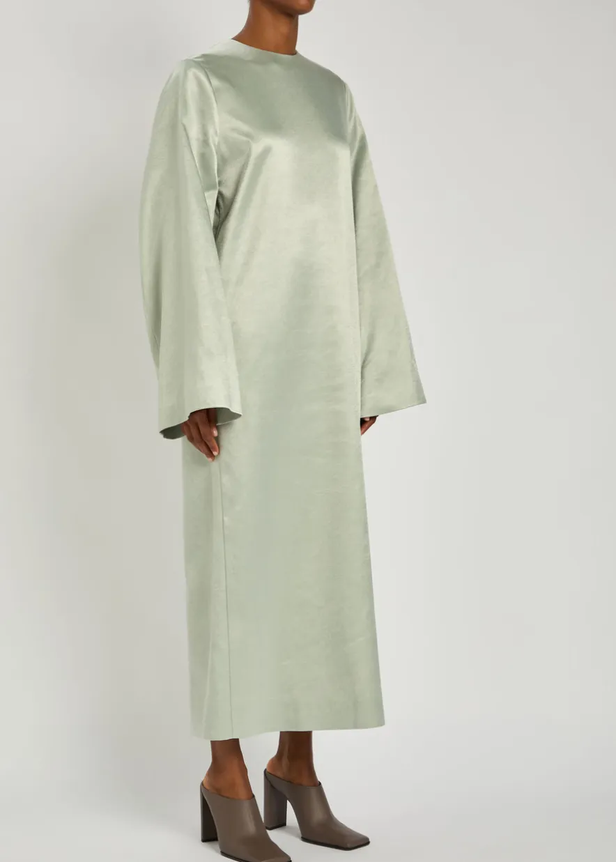 Alba satin midi dress