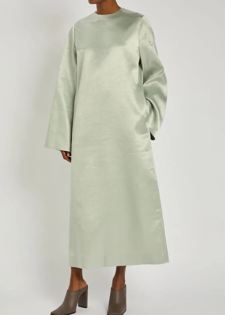 Alba satin midi dress