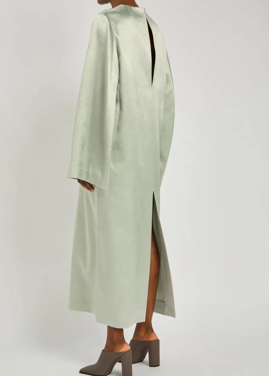 Alba satin midi dress
