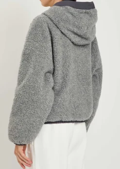 Alberni reversible fleece bomber jacket