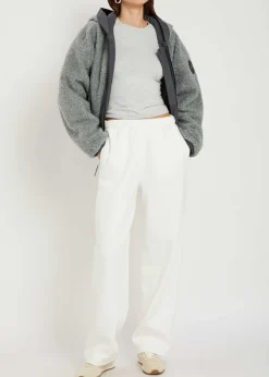 Alberni reversible fleece bomber jacket
