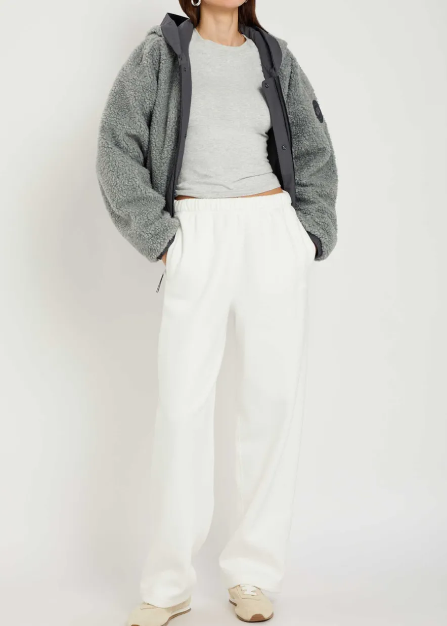 Alberni reversible fleece bomber jacket