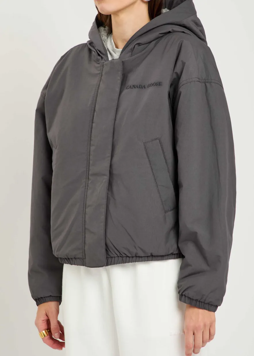 Alberni reversible fleece bomber jacket