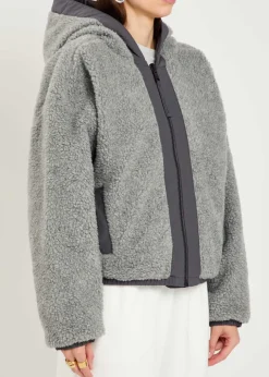 Alberni reversible fleece bomber jacket