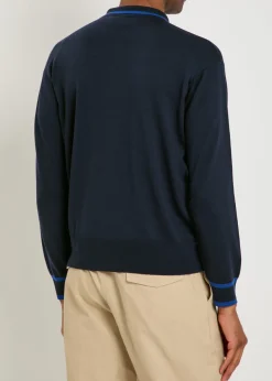 Albie striped merino wool cardigan