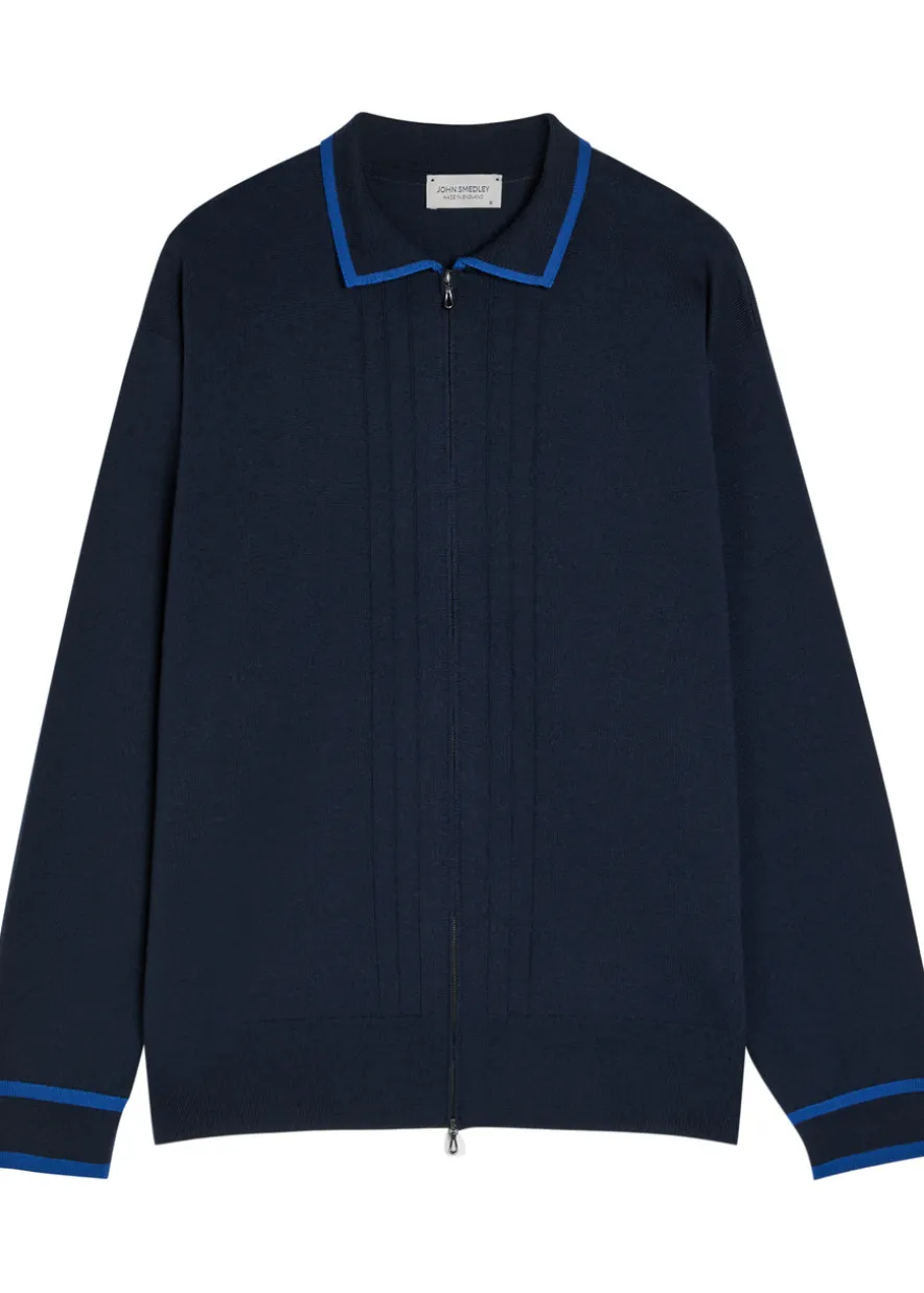 Albie striped merino wool cardigan