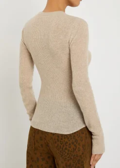 Alessia wool and cashmere-blend top
