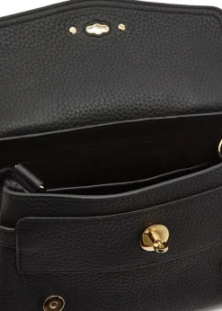 Alexa mini grained leather top handle bag