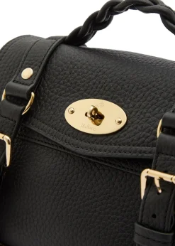 Alexa mini grained leather top handle bag