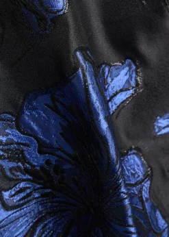 Alexandra floral-jacquard woven midi dress